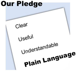 Our Pledge: Clear, Useful, Understandable, PLAIN LANGUAGE