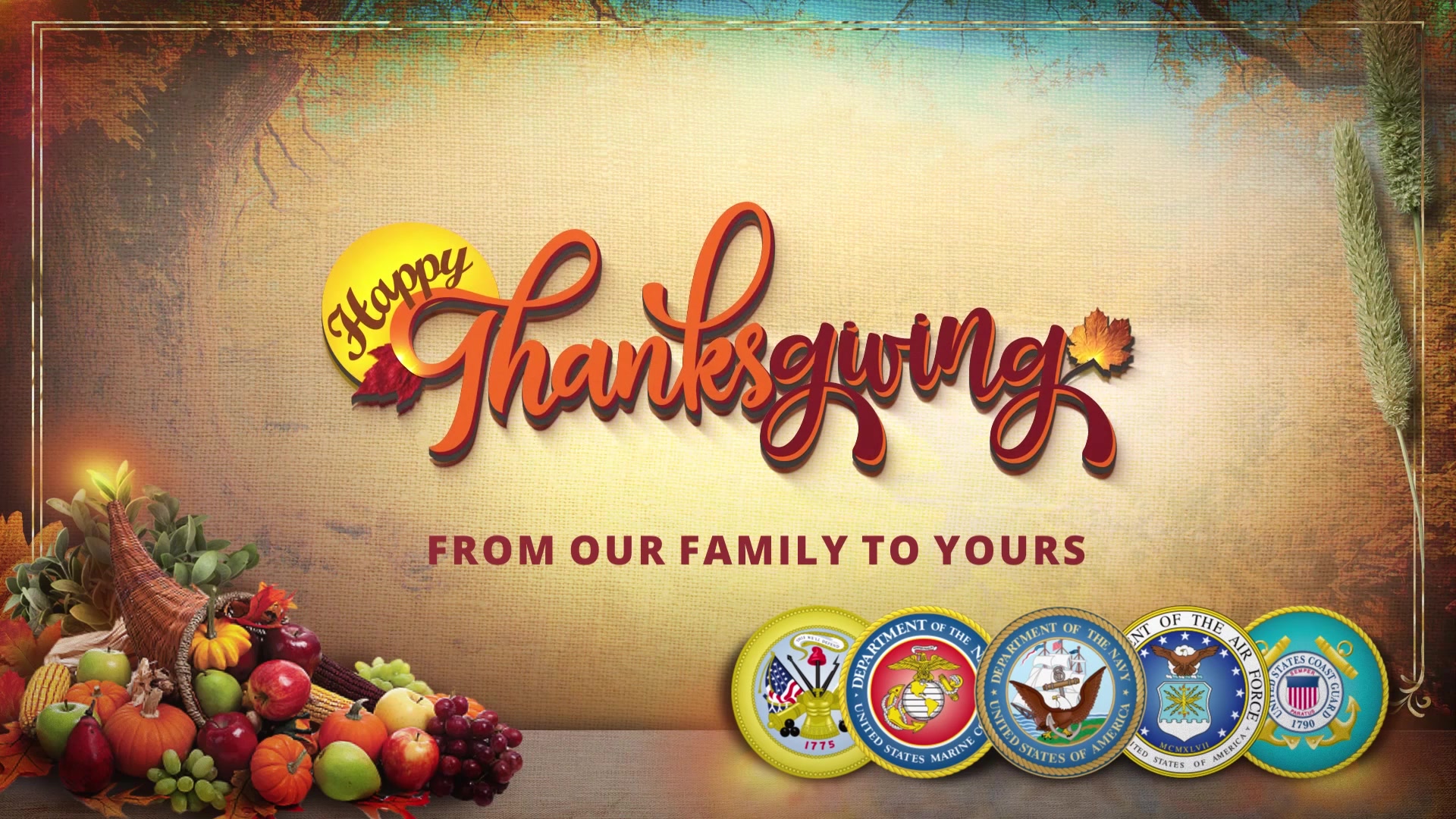 Soldiers from around the world take a moment to wish their families and friends a Happy Thanksgiving.