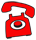 An image of a red telephone