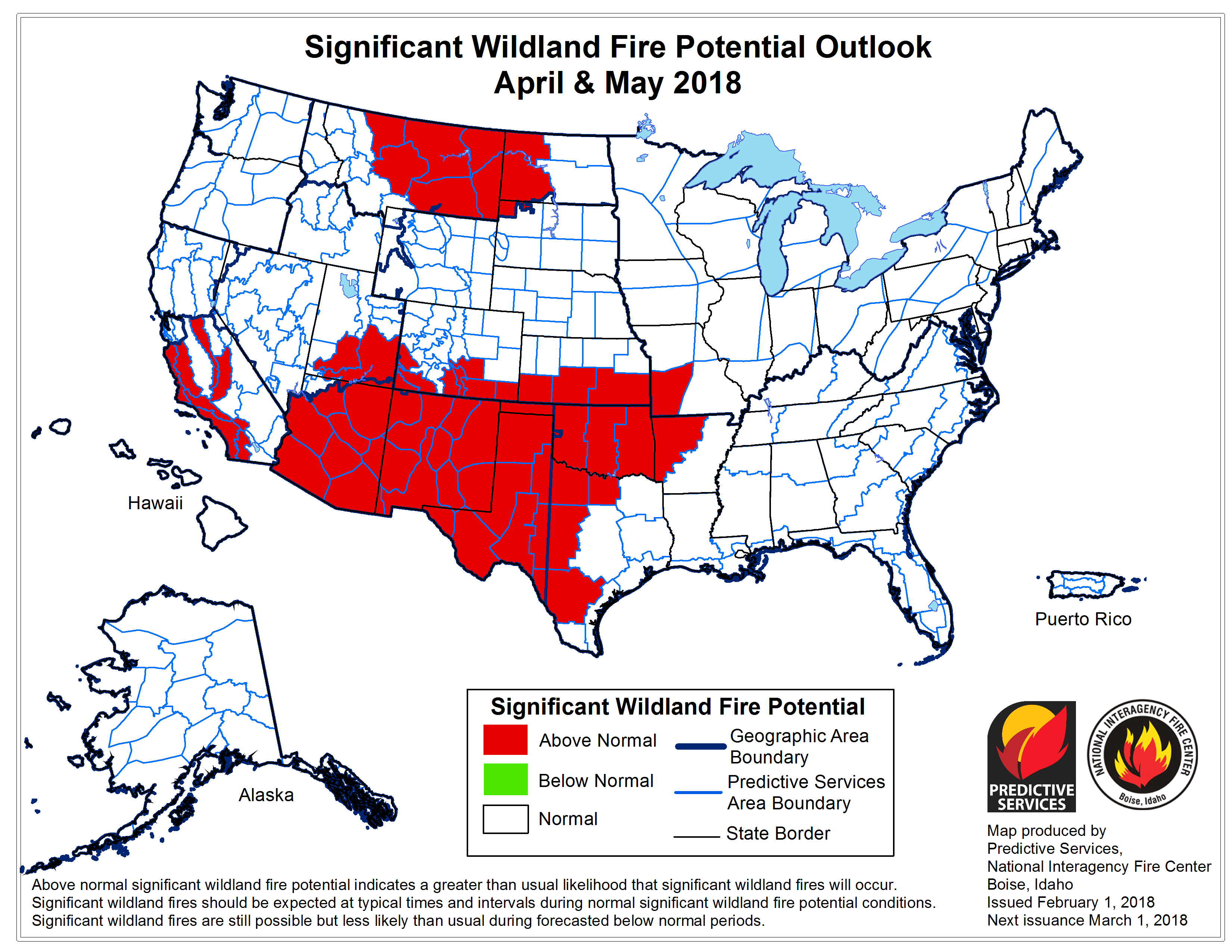 Extended Wildland Fire Potential Outlook