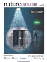 Cover of Nature issue  on Addiction