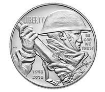 World War I Centennial 2018 Uncirculated Silver Dollar