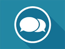 Icon of overlapping speech bubbles