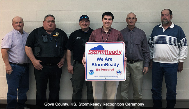 Gove County, KS, StormReady Ceremony