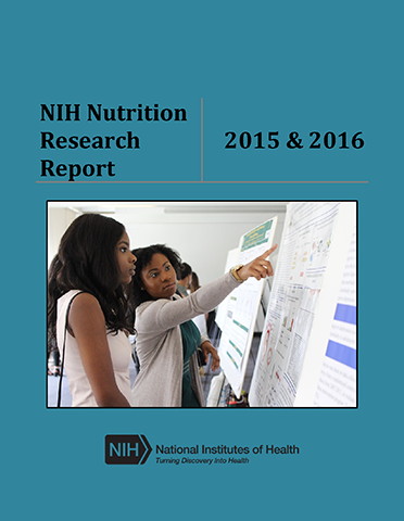 Cover of NIH Nutrition Report 2015 and 2016