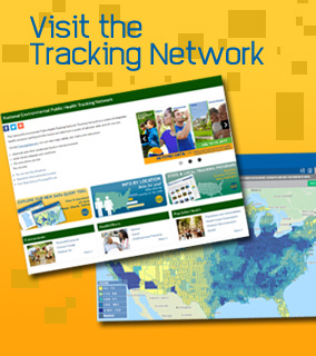 Screen Captures of Tracking Network Website and Map. Text: 
