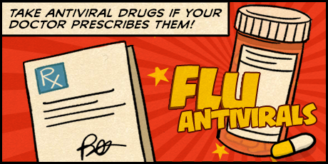 Infographic: Take antiviral drugs if your doctor prescribes them!