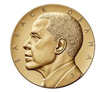Barack Obama (Second Term) Bronze Medal 3 Inch