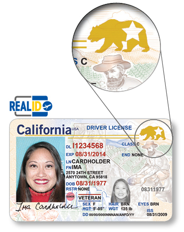 REAL ID Compliant California Driver License