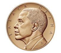 Barack Obama (Second Term) Bronze Medal 1 5/16 Inch