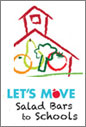 	Image of the salad bars to schools badge