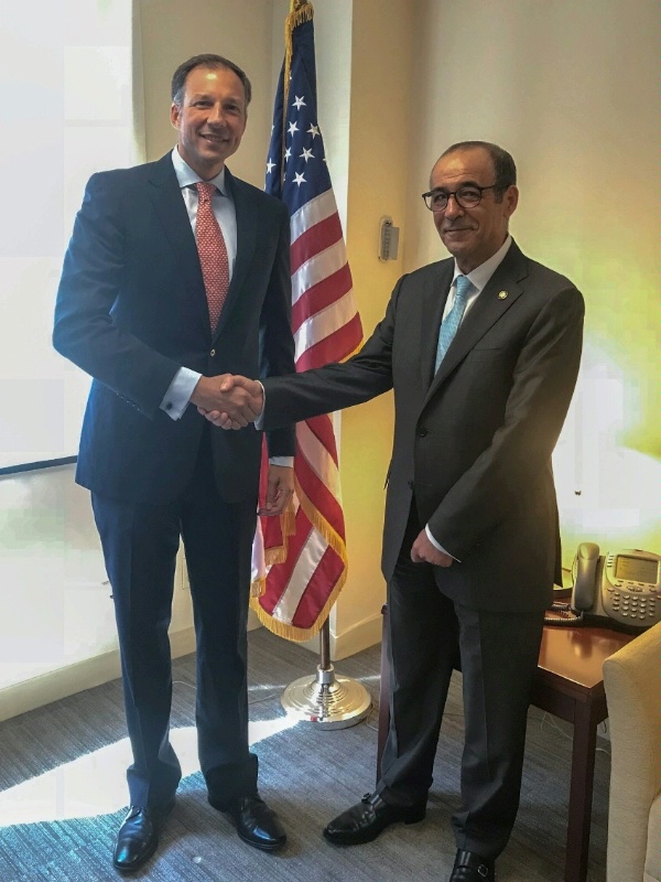 Assistant Secretary Fannon meets with Cypriot Ambassador to the United States Marios Lyssiotis to discuss U.S. - Cyprus cooperation on Eastern Mediterranean energy integration.