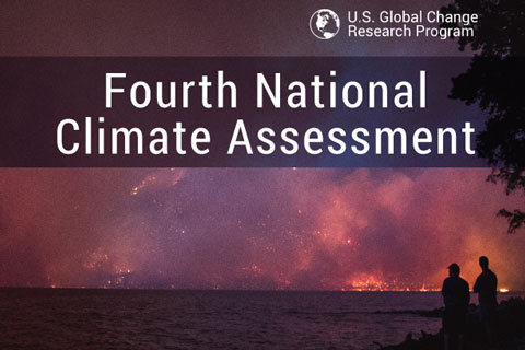 image of the cover of the Fourth National Climate Assessment