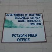 USGS Potsdam Field Office sign
