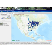 Nonindigenous Aquatic Species zebra mussel distribution map screenshot