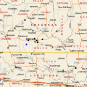 Arkansas Sparta Recovery Groundwater Network Map