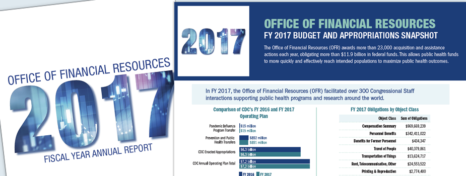 Office of Financial Resources fiscal year 2017 budget and appropriations snapshot