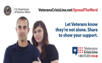 Let Veterans know they're not alone.  Share your support.