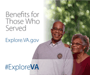 ExploreVA Web Badge (180 x 150) - Benefits for Those Who Served