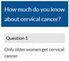 Cervical cancer quiz