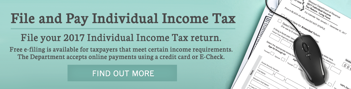 File and Pay your Individual Income Tax return.