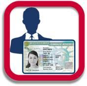 Image of a person with a Green Card