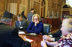 McCaskill Meets with Members of the Missouri Veterans of Foreign Wars