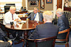 Congressman Pete Sessions meeting with Dr Paul Klotman, Herb Butrum and Dr. Stephen Greenberg from Baylor College of Medicine