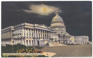 Capitol at Night postcard