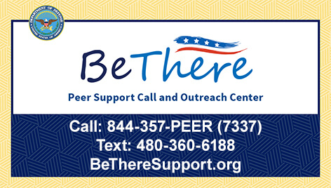 DoD BeThere Peer Support Call and Outreach Center