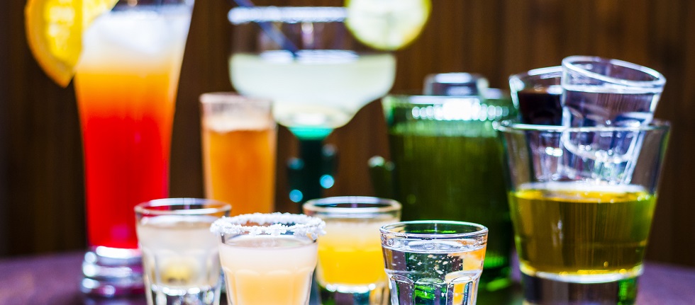 Image of various alcoholic drinks