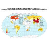 2015 major nonfuel mineral import sources map
