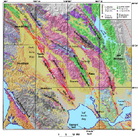 A portion of a geologic map