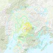 Map of earthquake in Anchorage, Alaska, November 30, 2018