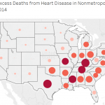 Screenshot, Potentially Excess Deaths by Locality
