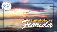 Two sailboats on the water at sunset with the words "State4States" and "Florida"