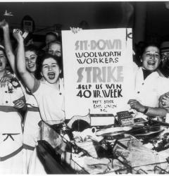 In the 1930s, workers around the country staged sit-down strikes to demand more favorable working conditions.