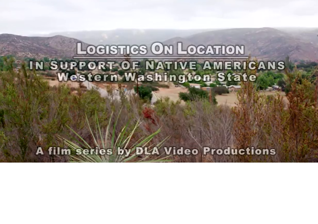 Logistics on location video introduction with mountains in the background
