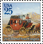 25 cent Stagecoach Stamp