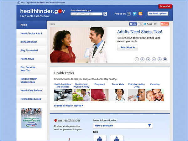 healthfinder screenshot