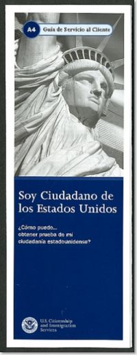 Soy Ciudadano de los Estados Unidos: Como Puedo ... Obtener Prueba de Mi Ciudadania Estadounidense?, Form M-560-S (Spanish Language)