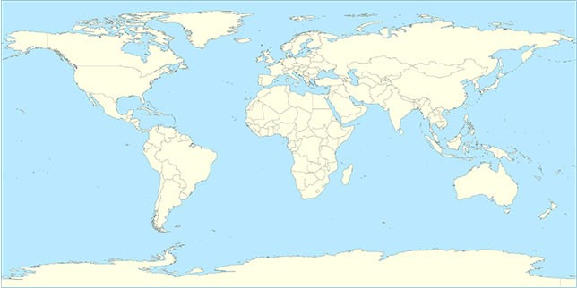 Map of world
