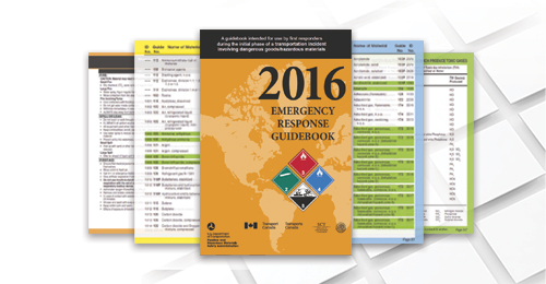 2016 Emergency Response Guidebook (ERG) collage