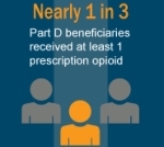 Nearly 1 in 3 Part D beneficiaries received at least 1 prescription opioid.