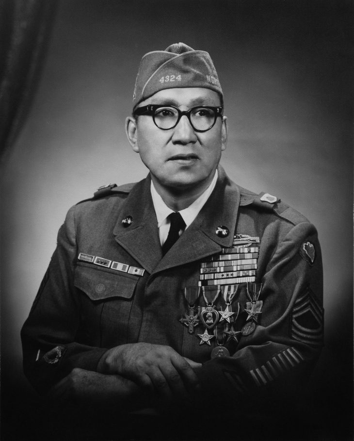Details of the life and heroic actions of Medal Award recipient, Army Master Sgt., Woodrow Wilson Keeble, was shared with the audience during a special event held in observance of National Native American Heritage Month, which took place at the VA outpatient clinic in Harlingen, Texas, on November 16, 2018. (Image courtesy of U.S. Army)