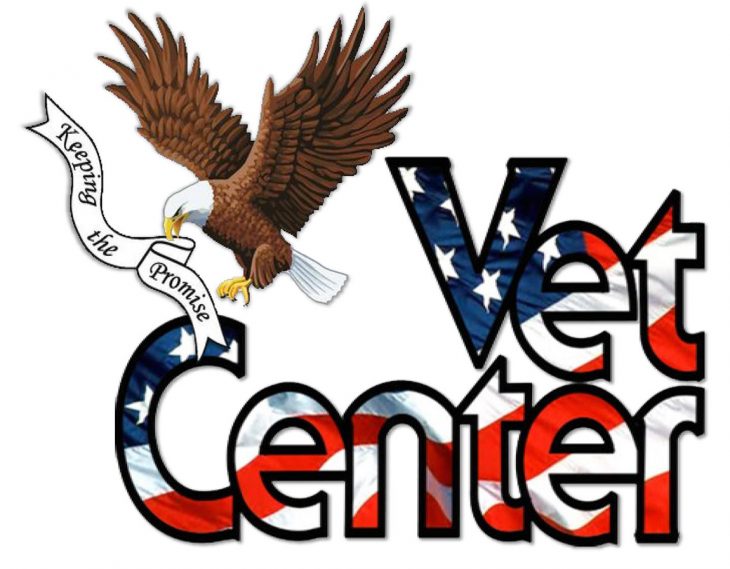 Vet Center logo with drop shadow effect added for better contrast with white background. (U.S. Department of Veterans Affairs graphic reformatted by Luis H. Loza Gutierrez)