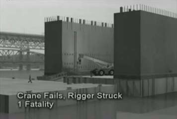 Crane Fails, Rigger Struck