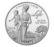 Preamble to the Declaration of Independence 2018 Platinum Proof Coin - Life