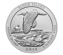 Block Island National Wildlife Refuge 2018 Uncirculated Five Ounce Silver Coin