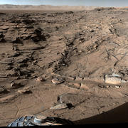 Full-Circle Vista from Naukluft Plateau on Mars